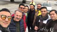 عوامل فیلم «پارادایس» در راه تبریز/عکس