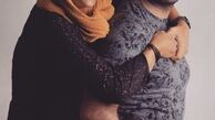 عکس عاشقانه حدیثه تهرانی و همسرش