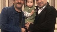 سپند امیرسلیمانی در کنار مهران غفوریان و دخترش + عکس