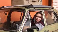 پیکان‌سواری خانم‌بازیگر + عکس