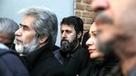 ظاهر متفاوت «هومن حاجی عبداللهی» در مراسم تشییع «خشایار الوند»