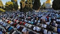 حضور 90 هزار فلسطینی در نماز عید فطر مسجد الاقصی