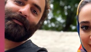 سلفی الناز حبیبی با امیر نوروزی + عکس