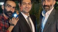 هادی حجازی فر و برادرانش در یک مراسم + عکس
