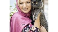 شهرزاد عبدالمجید و‌گربه خانگی اش + عکس