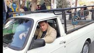 شهروز ابراهیمی پشت وانت + عکس