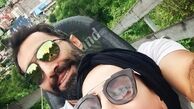 سورتمه سواری سمانه پاکدل و همسرش+عکس