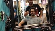 اشکان خطیبی در آرایشگاه باکلاسش + عکس