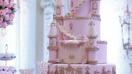 مدل کیک قلعه‌ای دخترانه برای تولد+عکس