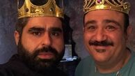 عکس دو سلطان طنز با تاج و جبروت پادشاهی شان