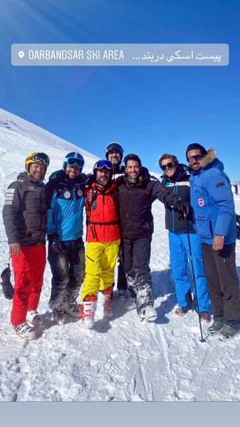 بازیگران مشهور در حال اسکی + عکس