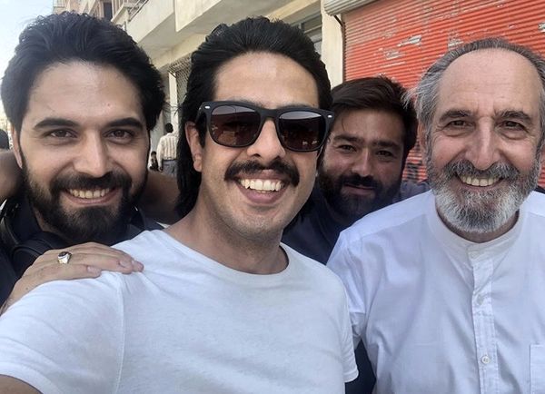 پسر خسرو‌شکیبایی و دوستانش + عکس