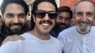 پسر مرحوم‌خسرو‌شکیبایی در جمع بازیگران مشهور + عکس