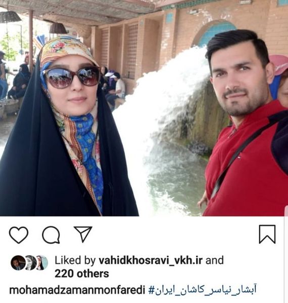 مژده خنجری و همسرش درنیاسر + عکس