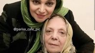 االهام پاوه نژاد و مادرش + عکس