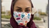 ماسک گل‌گلی خانم بازیگر + عکس