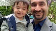 آقای مجری و پسر بامزه اش + عکس