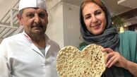 نان پر از عشق فاطمه گودرزی در یک رستوران + عکس