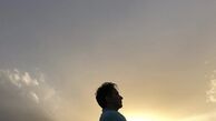 مجید اخشابی در غروبی چشم‌نواز + عکس