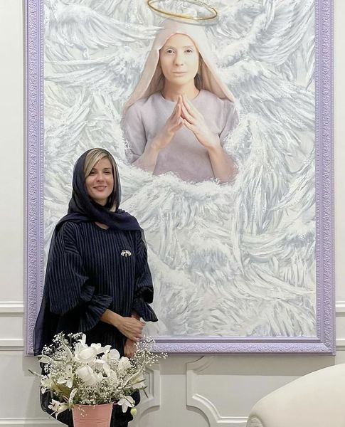 نقاشی زیبایی با چهره سارا بهرامی + عکس