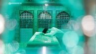 غبارروبی مضجع مطهر رضوی در سفر رهبر انقلاب به مشهد مقدس