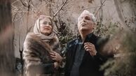 سیگار کشیدن مهران مدیری با همسرش در باغ + عکس