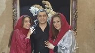 خانم بازیگر در کنار خواهر برادرش + عکس