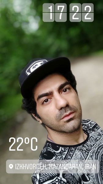 سلفی جدید کاوه آهنگر در دل طبیعت + عکس