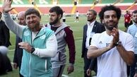 رئیس جمهور چچن با ستاره فوتبال مصر دیدار کرد

