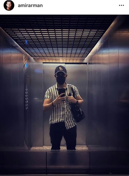 تیپ متفاوت امیرحسین آرمان + عکس