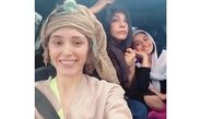 سلفی فرشته حسینی با دوستانش + عکس