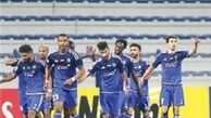 پرتاب بطری هواداران الهلال به زمین