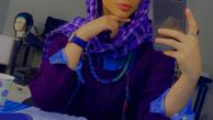 استایل بنفش رنگ‌ترلان پروانه + عکس