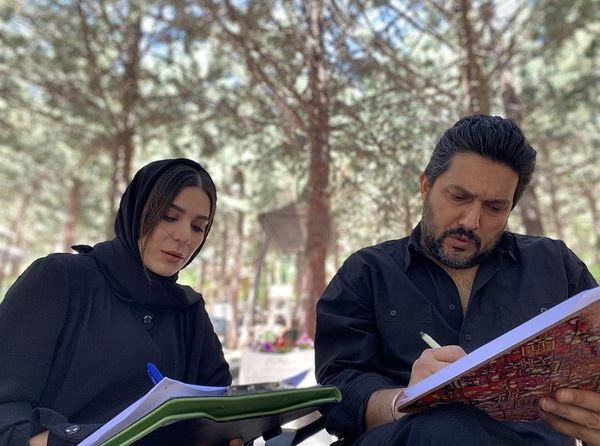 تمرینات حامد بهداد و سحر دولتشاهی در پشت صحنه + عکس