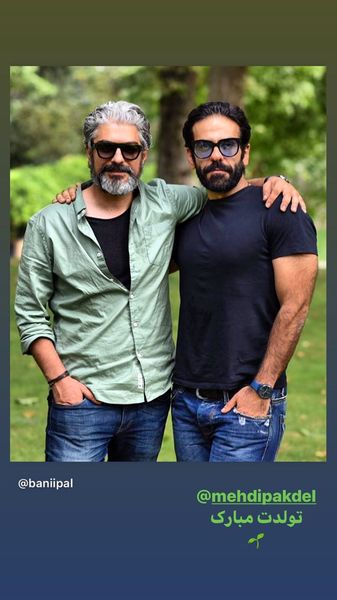 بانی پال شومون در کنار مرد مو جو گندمی سینمای ایران + عکس