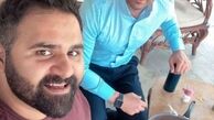 آشپزی امیرحسین آرمان در پشت صحنه سریال مانکن + عکس