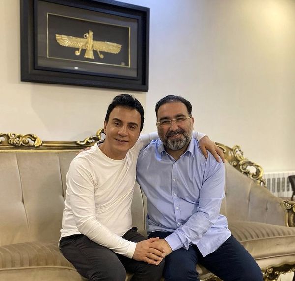 عمو پورنگ در خانه دوست صمیمی اش + عکس