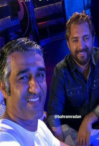 سلفی دوستانه پژمان جمشیدی و بهرام رادان + عکس