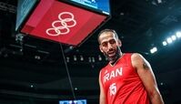 تصویری از بسکتبالیست ایرانی در موزه لوور پاریس