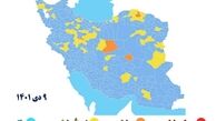 رنگ جدید نقشه کرونایی کشور 