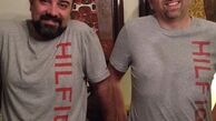 ست بامزه برزو ارجمند و‌ دایی اش + عکس