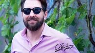 تیپ بنفش آقای چشم رنگی سینما+عکس