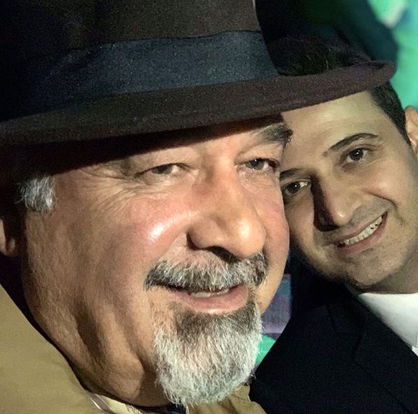 مجری آی فیلم در کنار پدرش + عکس