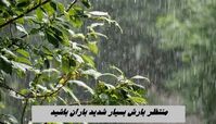 منتظر بارش بسیار شدید باران باشید + جزئیات