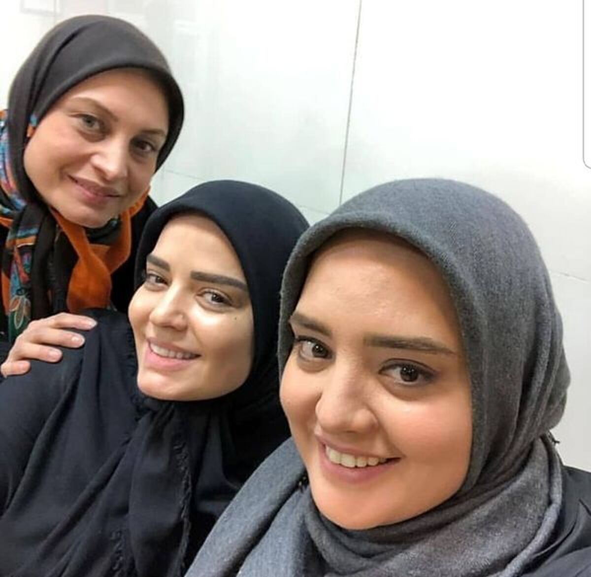 همسر آقای سیاست مدار در کنار بازیگران "بوی باران"+عکس
