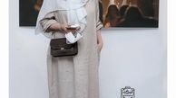 مه لقا باقری در یک نمایشگاه + عکس