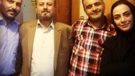 مارال فرجاد و پدرش در کنار همکارانشان + عکس