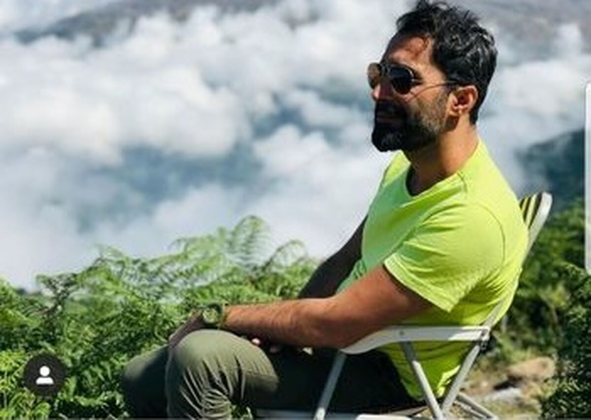 هادی کاظمی در دل طبیعت + عکس