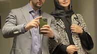 عکس مادام موسیویی شاهرخ استخری با همسرش + عکس