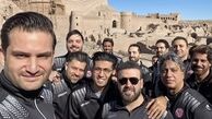 جمعی از آقایون بازیگر در بم + عکس